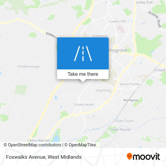 Foxwalks Avenue map