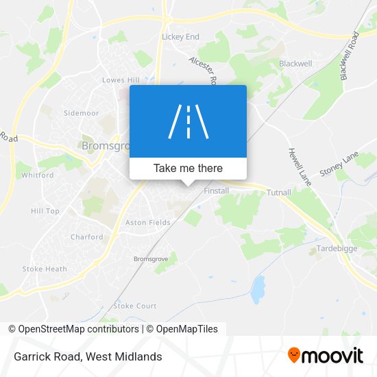 Garrick Road map
