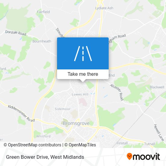 Green Bower Drive map