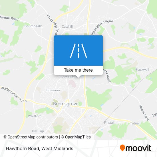 Hawthorn Road map
