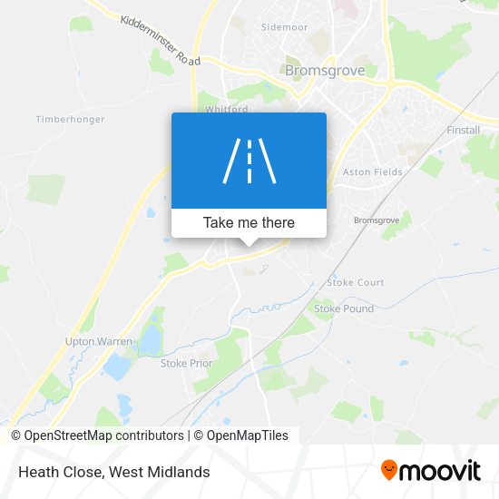Heath Close map