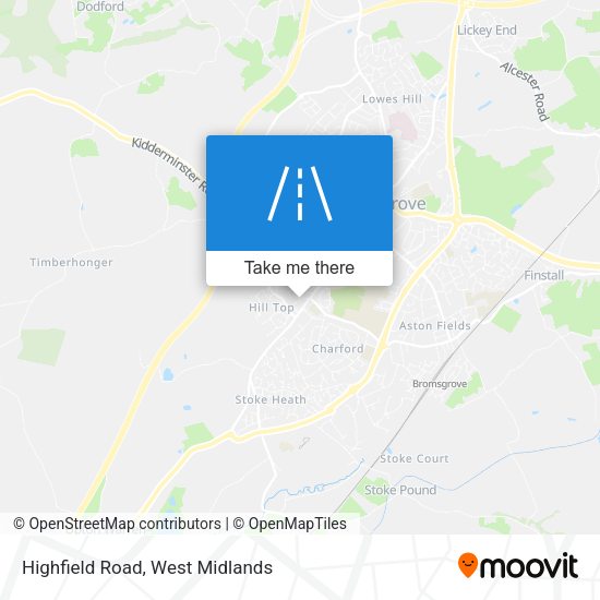 Highfield Road map