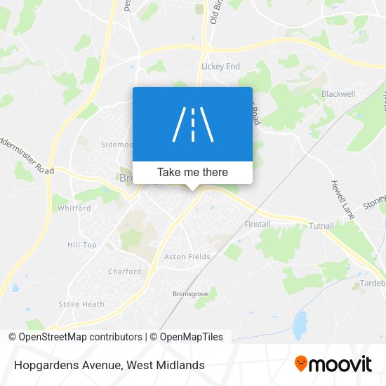 Hopgardens Avenue map