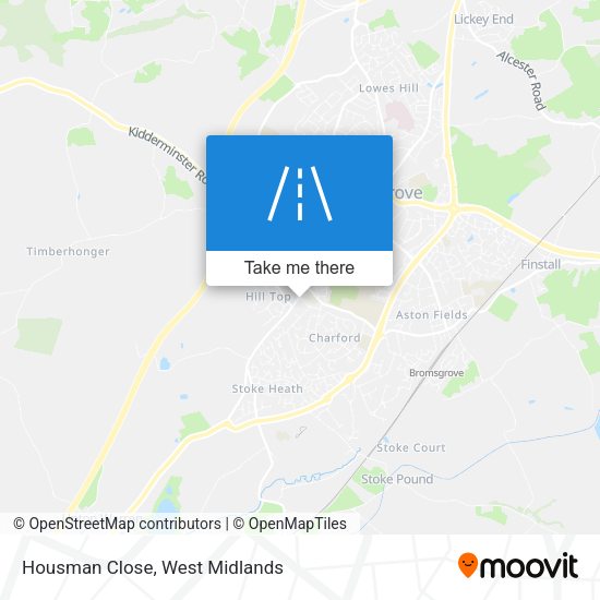 Housman Close map
