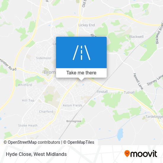 Hyde Close map