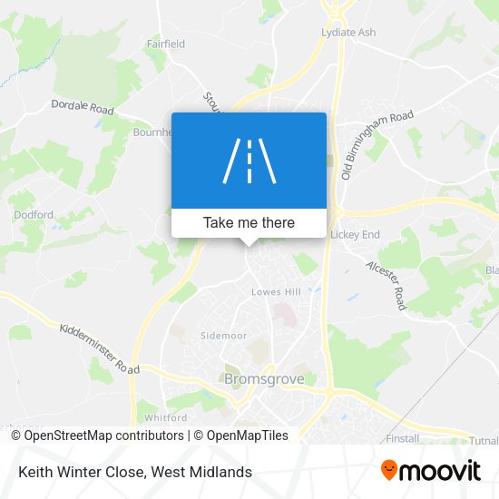 Keith Winter Close map