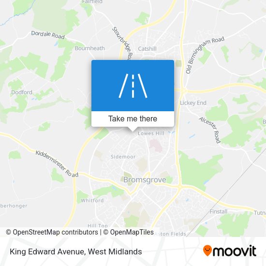 King Edward Avenue map