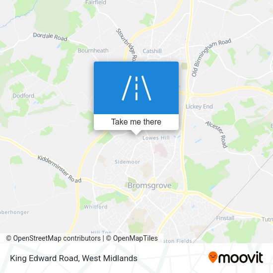 King Edward Road map