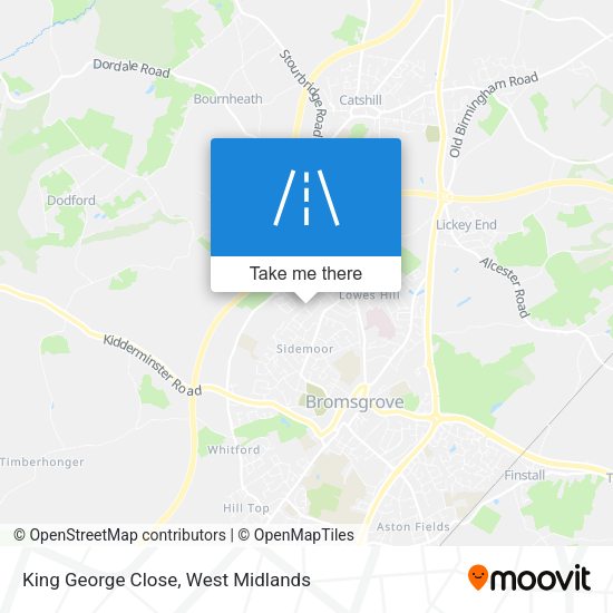 King George Close map