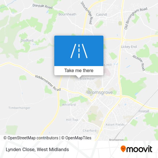 Lynden Close map