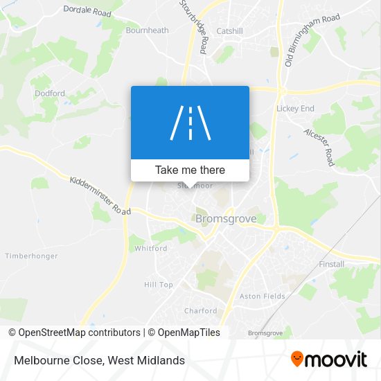 Melbourne Close map