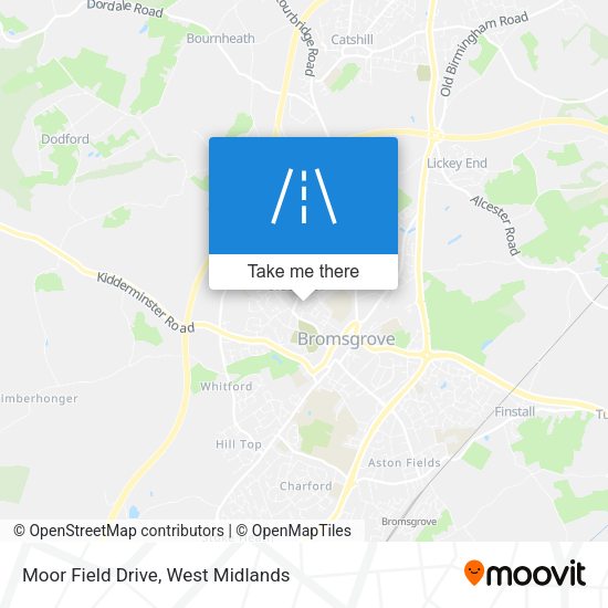 Moor Field Drive map