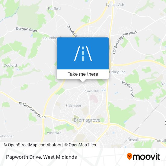 Papworth Drive map