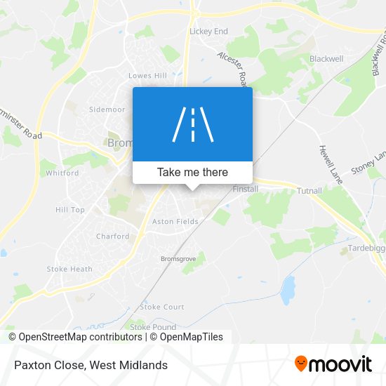 Paxton Close map