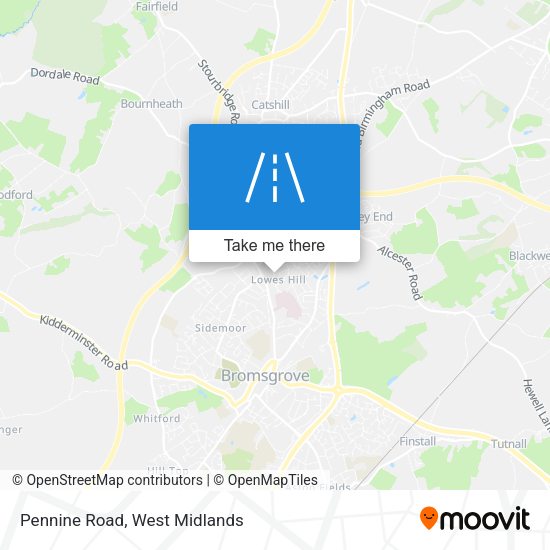 Pennine Road map