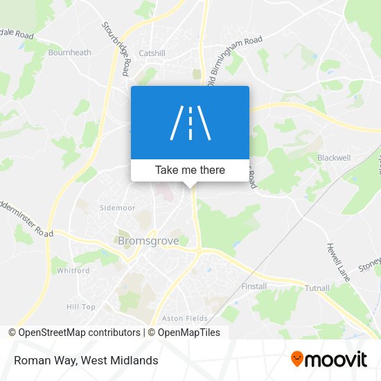 Roman Way map