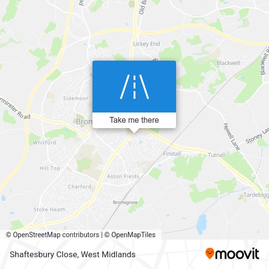 Shaftesbury Close map