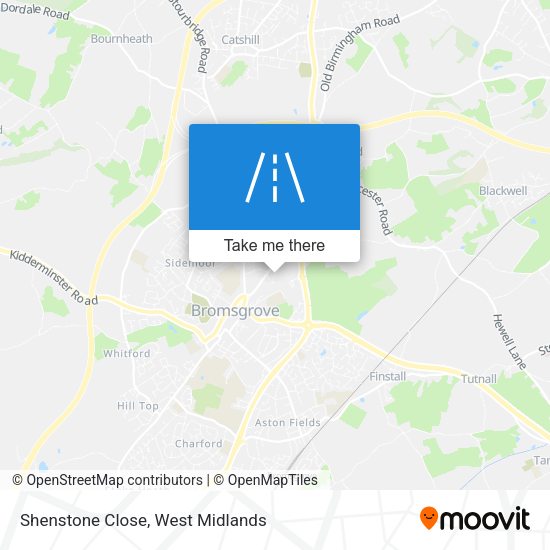 Shenstone Close map