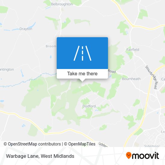 Warbage Lane map