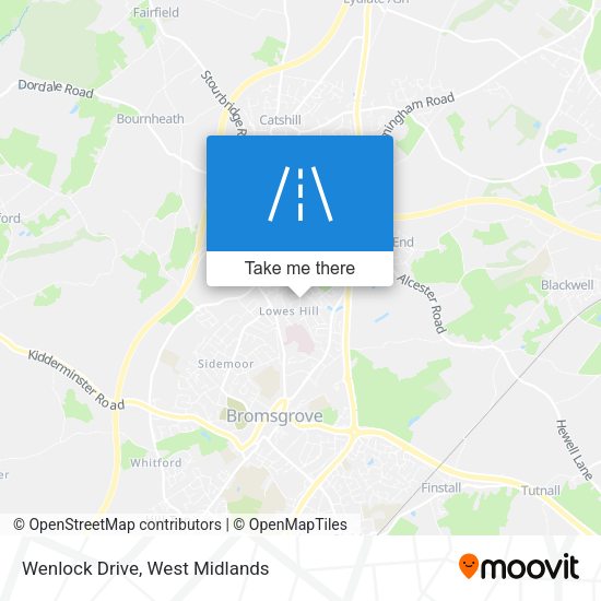 Wenlock Drive map