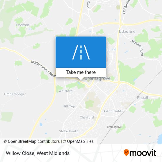 Willow Close map