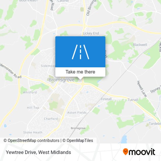 Yewtree Drive map