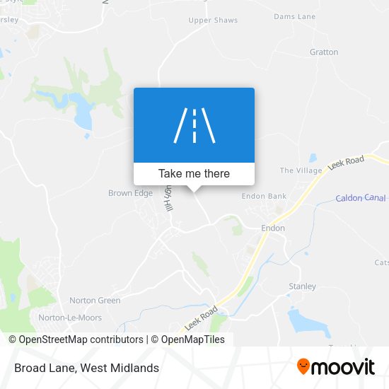 Broad Lane map