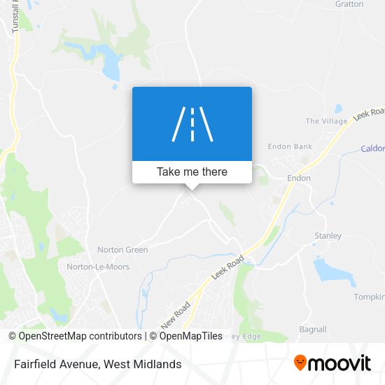 Fairfield Avenue map
