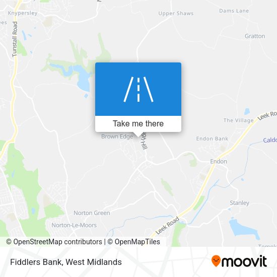 Fiddlers Bank map