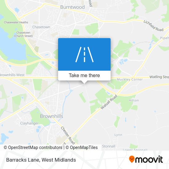 Barracks Lane map
