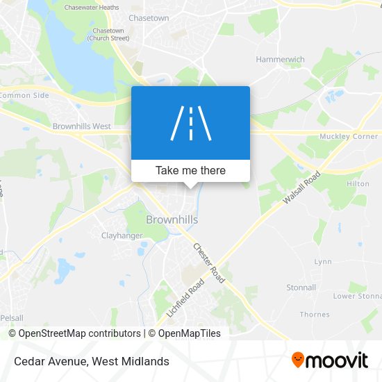 Cedar Avenue map