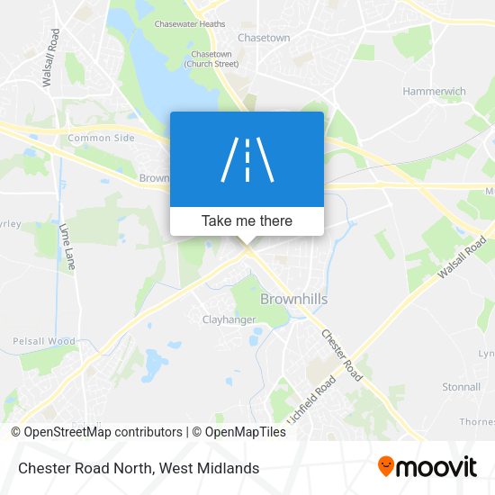 Chester Road North map