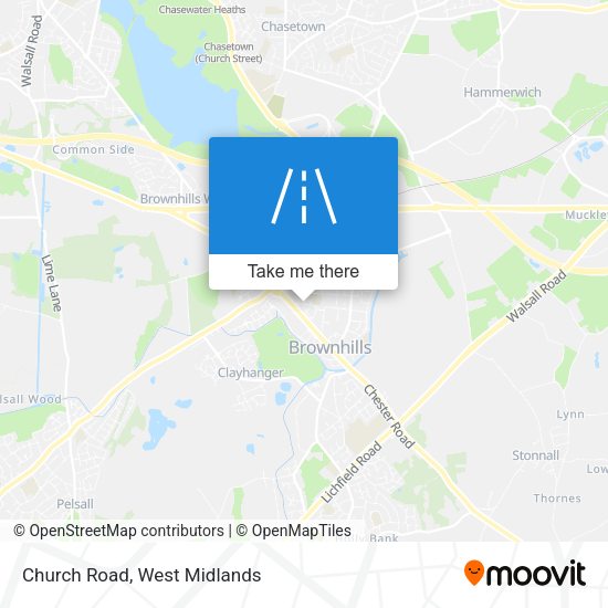 Church Road map