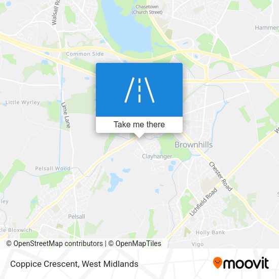 Coppice Crescent map