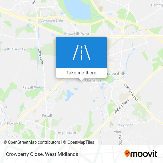 Crowberry Close map