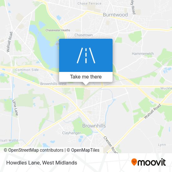 Howdles Lane map