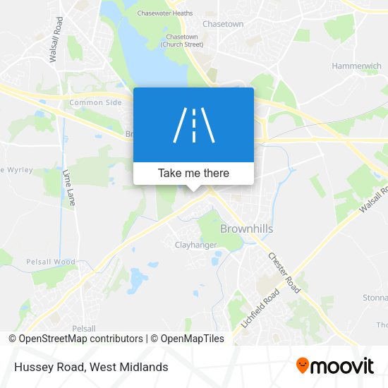 Hussey Road map