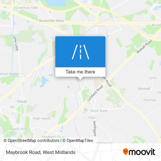 Maybrook Road map