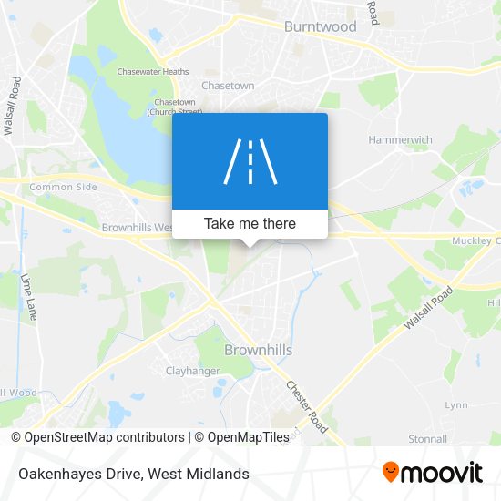 Oakenhayes Drive map