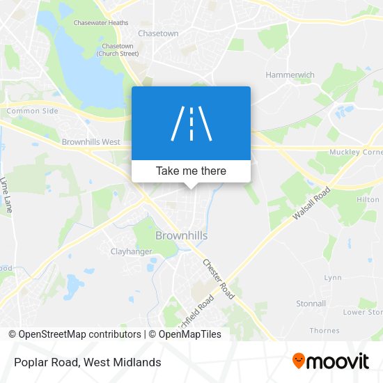 Poplar Road map