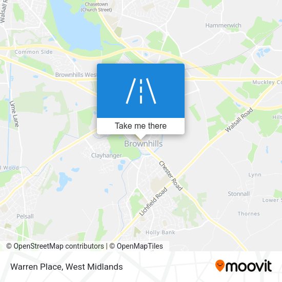 Warren Place map