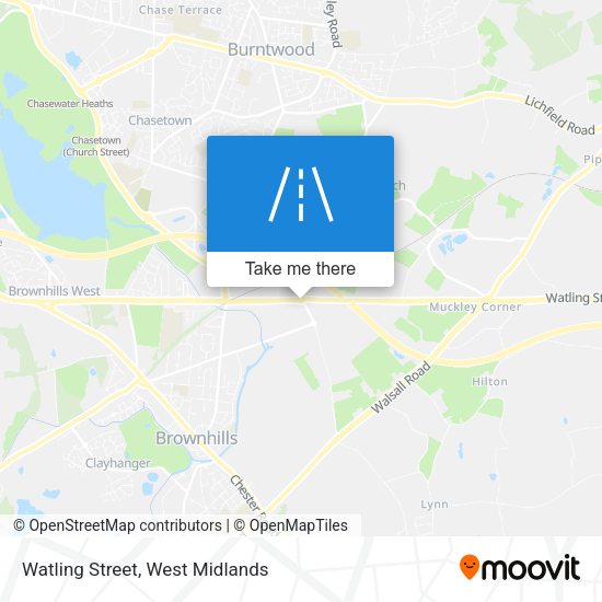 Watling Street map