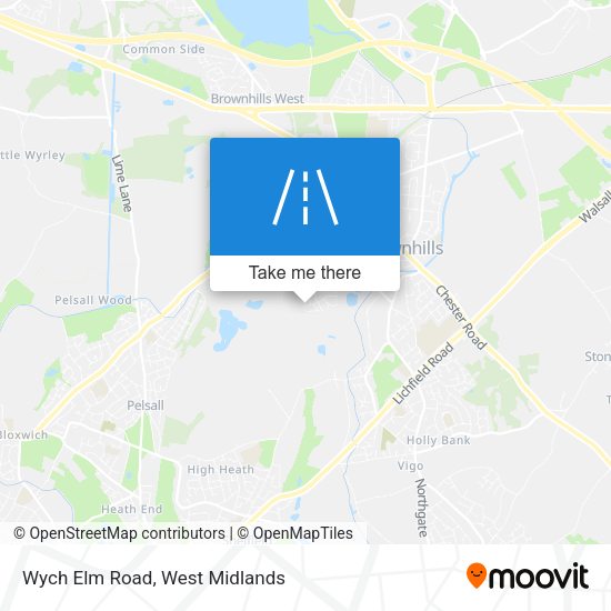 Wych Elm Road map