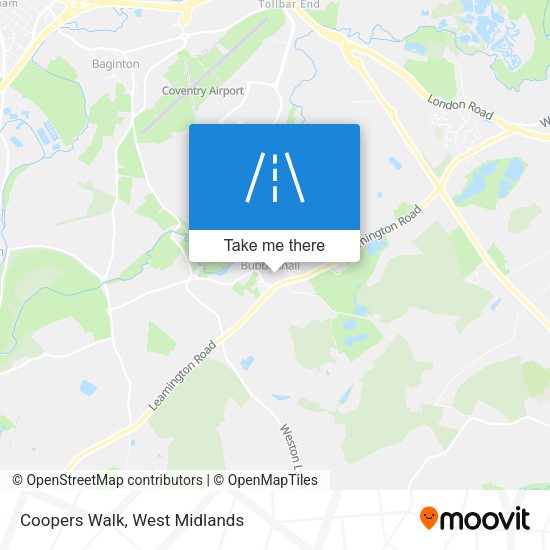 Coopers Walk map