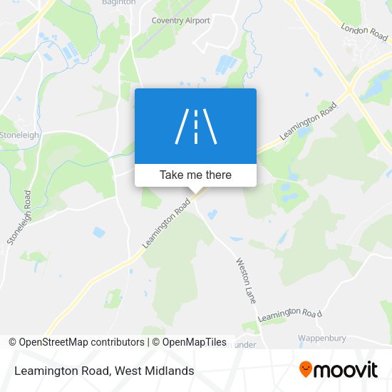 Leamington Road map