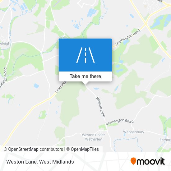 Weston Lane map