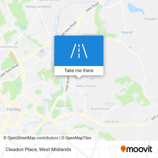 Cleadon Place map
