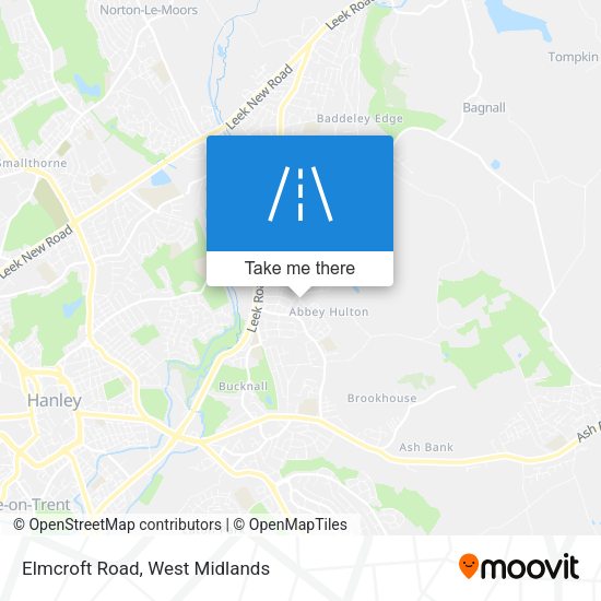 Elmcroft Road map