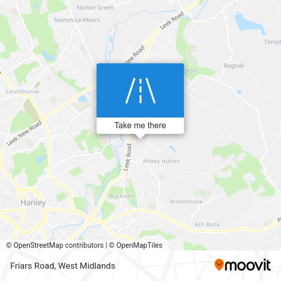 Friars Road map