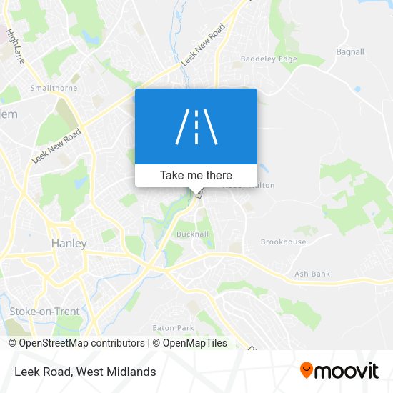 Leek Road map